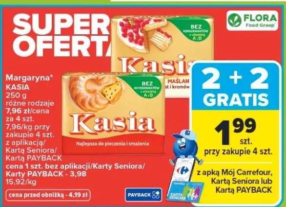 Margaryna KASIA różne rodzaje