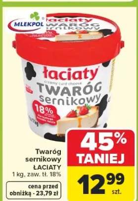 Twaróg sernikowy ŁACIATY