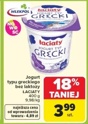 Jogurt typu greckiego bez laktozy