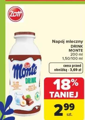 Napój mleczny Drink Monte