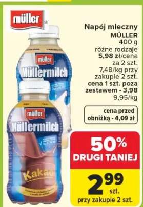 Napój mleczny różne rodzaje