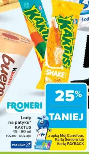 Lody na patyku różne rodzaje