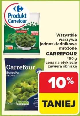 Warzywa jednoskładnikowe mrożone