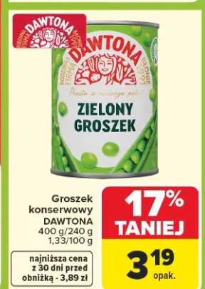 Groszek konserwowy zielony