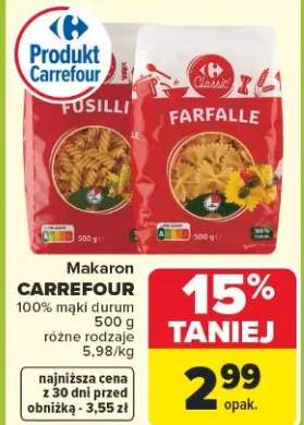 Makaron fusilli 100% mąki durum