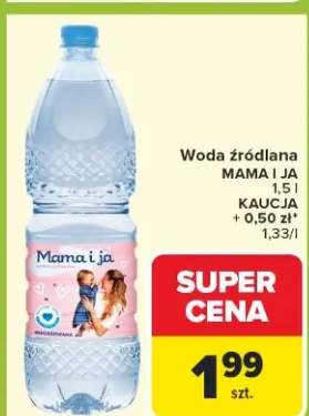 Woda źródlana niegazowana