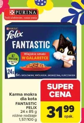 Karma mokra dla kota Fantastic wiejskie smaki w galaretce