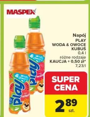 Napój Kubuś różne rodzaje