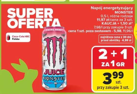 Napój energetyzujący różne rodzaje