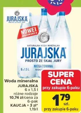 Woda mineralna niegazowana