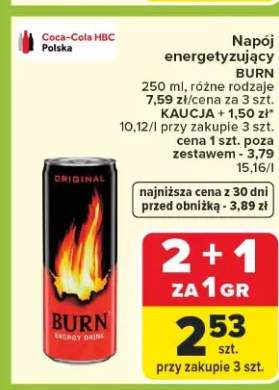 Napój energetyzujący Burn