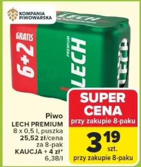 Piwo premium 6+2 gratis
