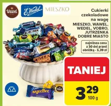 Cukierki czekoladowe na wagę