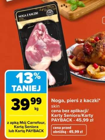 Noga, pierś z kaczki