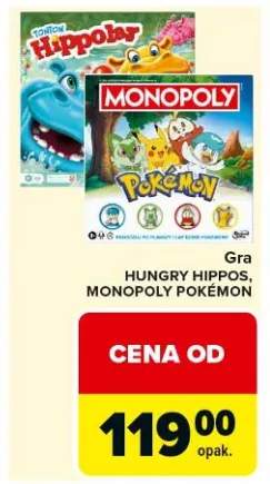Gra Hungry Hippos, Monopoly Pokemon