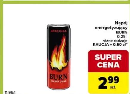 Napój energetyzujący Burn różne rodzaje