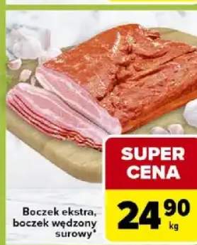 Boczek ekstra, boczek wędzony surowy