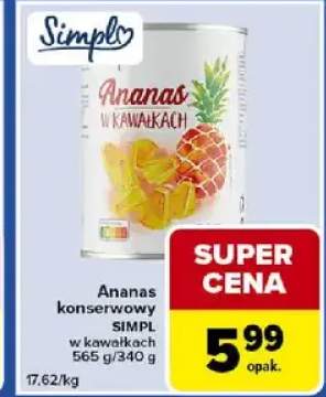 Ananas konserwowy w kawałkach