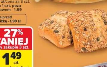 Bułka proteinowa wypiekana na kamieniu