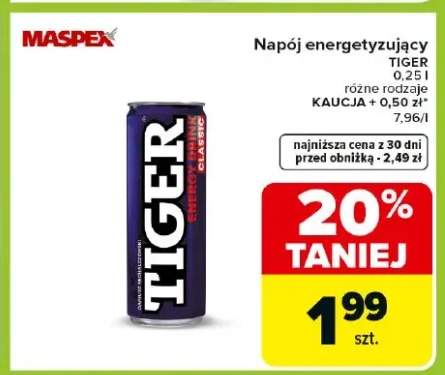 Napój energetyzujący różne rodzaje