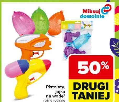 Pistolety na wodę różne rodzaje