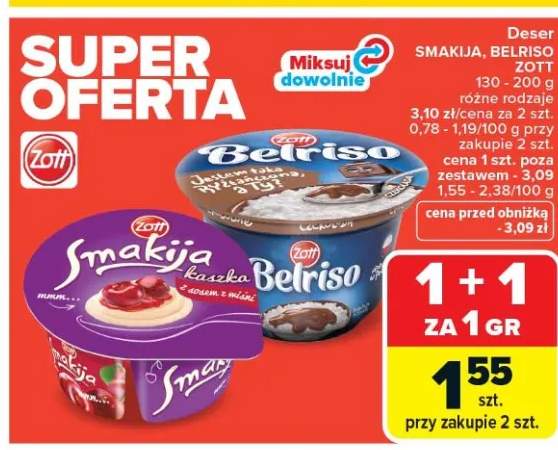 Deser Smakija, Belfiso Zott różne rodzaje