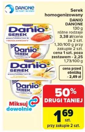 Serek homogenizowany różne rodzaje