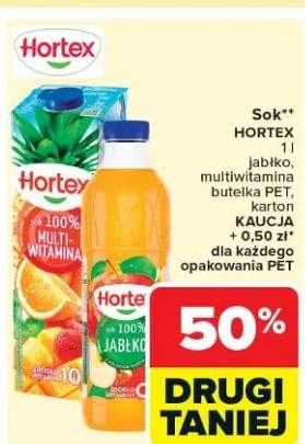 Sok multiwitamina, jabłko butelka PET, karton