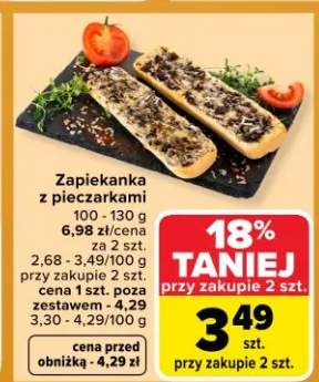 Zapiekanka z pieczarkami