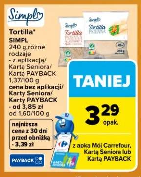 Tortilla Simpl różne rodzaje