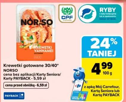 Krewetki gotowane 30/40