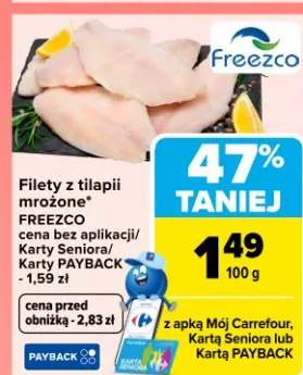 Filety z tilapii mrożone