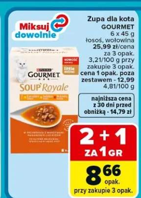 Zupa dla kota łosoś, tuńczyk