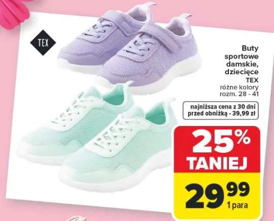Buty sportowe damskie, dziecięce TEX różne kolory
