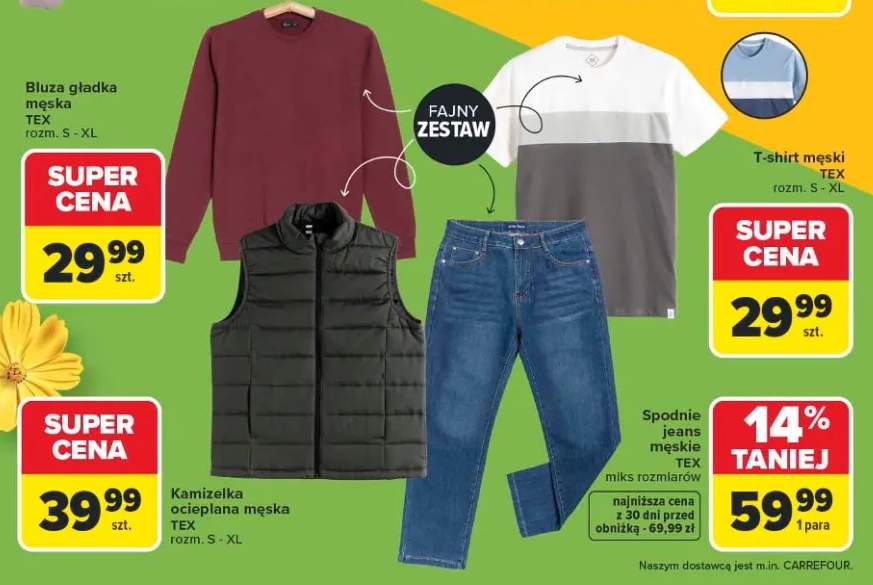 Spodnie jeans męskie miks rozmiarów