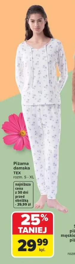 Piżama damska TEX 25% taniej