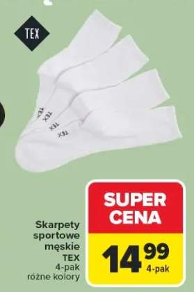 Skarpety sportowe męskie różne kolory 4-pak