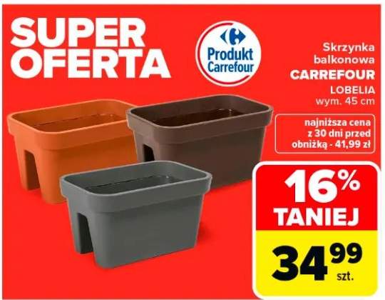 Skrzynka balkonowa Carrefour Lobelia