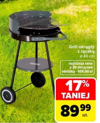 Grill okrągły z rączką
