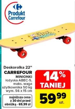 Deskorolka 22" Carrefour Kids Minionki