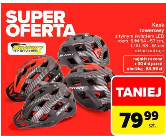 Kask rowerowy z tylnym światłem LED różne rodzaje L/XL 58 - 61 cm