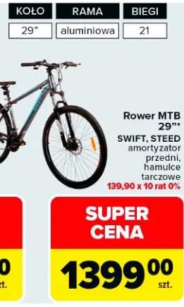 Rower MTB 29" Swift, Steed