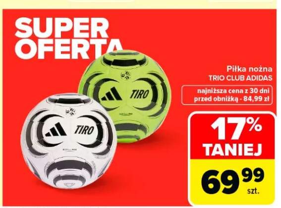 Piłka nożna Trio Club Adidas