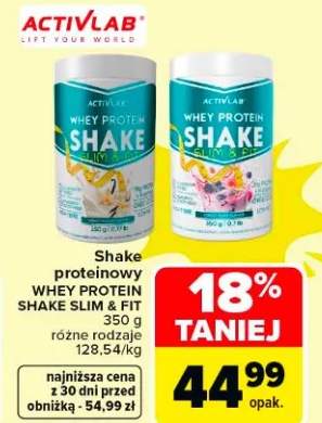 Shake proteinowy Whey Protein Shake Slim & Fit różne rodzaje