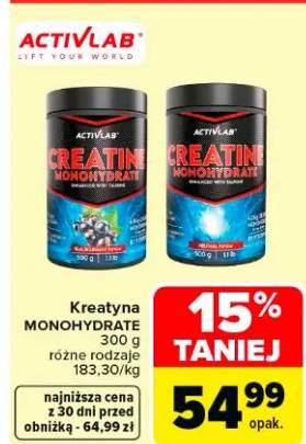 Kreatyna Monohydrat różne rodzaje