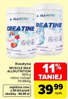 Kreatyna muscle max różne rodzaje