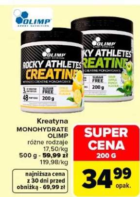 Kreatyna monohydrate różne rodzaje