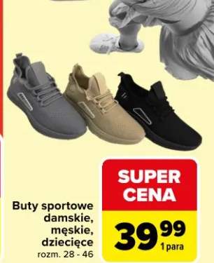 Buty sportowe damskie, męskie, dziecięce