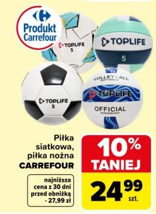 Piłka siatkowa, piłka nożna CARREFOUR