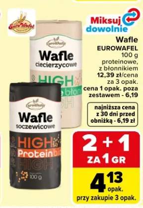 Wafle Eurowafel różne rodzaje